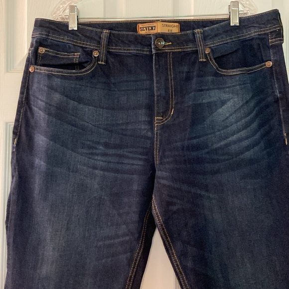 Men’s Seven 7 Straight Fit Jeans 38x32 - Picture 2 of 8